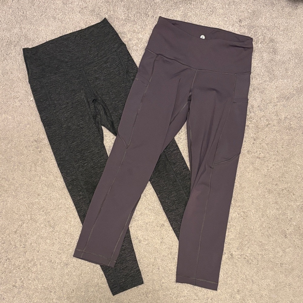 Bundle- women’s cropped gray leggings with pockets